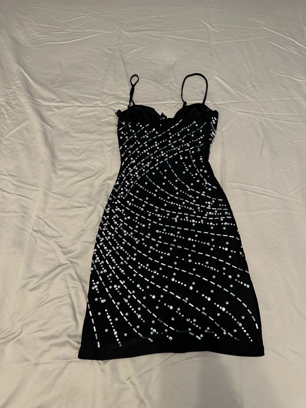 Windsor Beaded Mini Party Dress (Size Small) - Picture 4 of 6